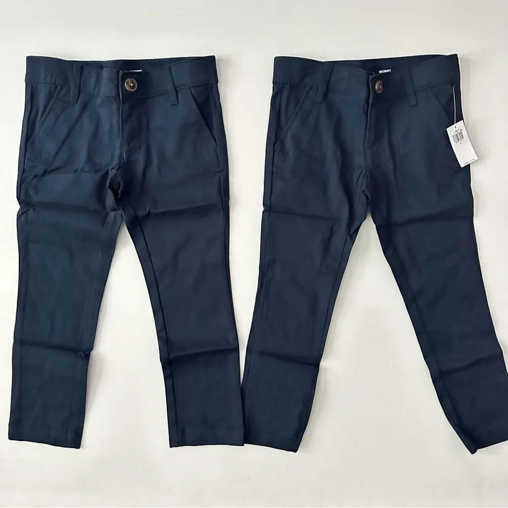 Old Navy Toddler Girl Bundle of 2 Skinny Uniform Pants Size 5